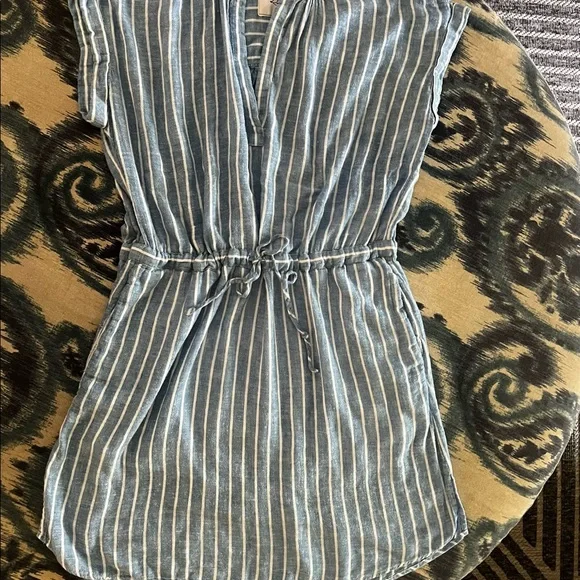 Rails Blue and White Striped Mini Dress - Picture 3 of 9